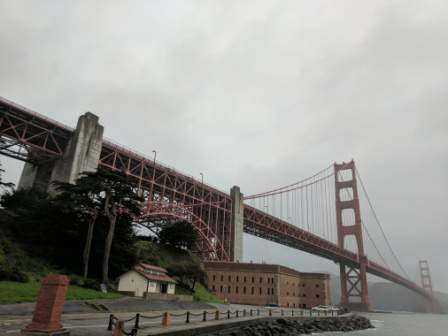 Fort Point San Francisco view of the Golden Gate Bridge is awesomeness.